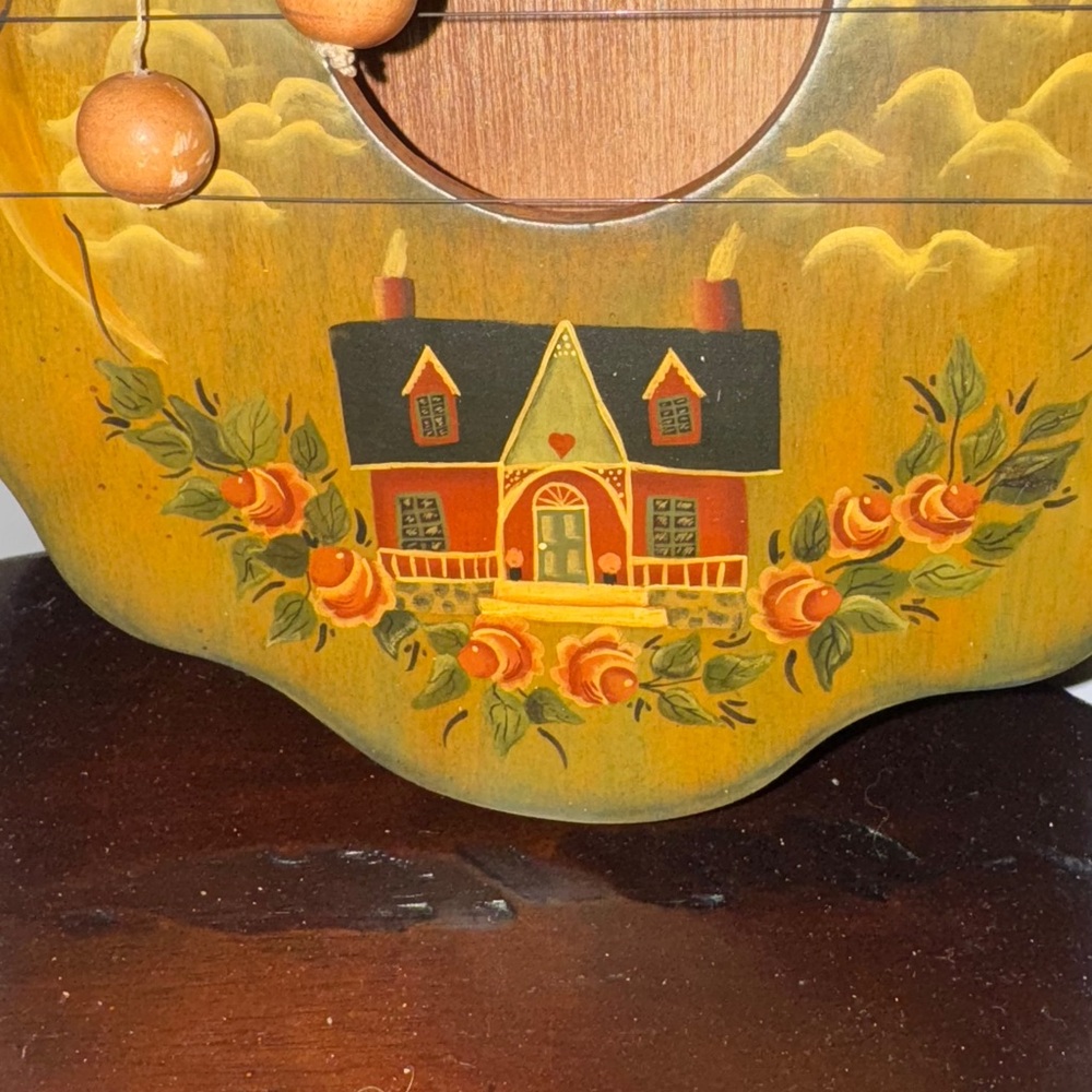 Vintage Door Harp.. Hand Crafted and painted - Picture 4 of 8